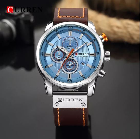 Reloj Curren 8291 Para Hombre Pulso Cuero