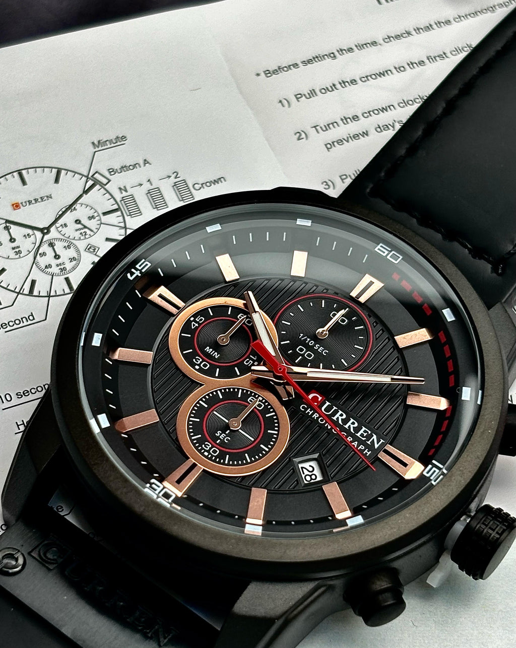 Reloj Curren 8291 Para Hombre Pulso Cuero