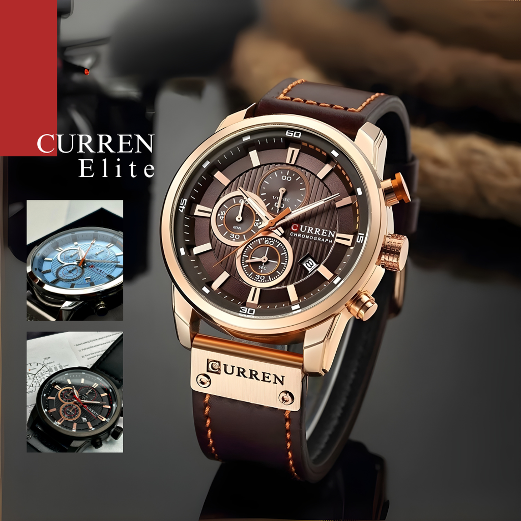 Reloj Curren 8291 Para Hombre Pulso Cuero