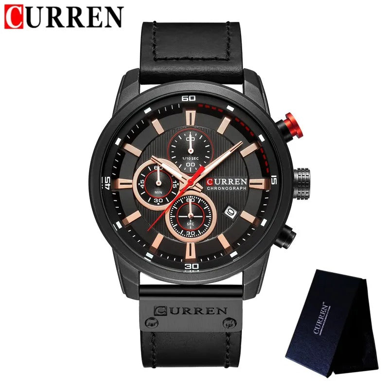 Reloj Curren 8291 Para Hombre Pulso Cuero